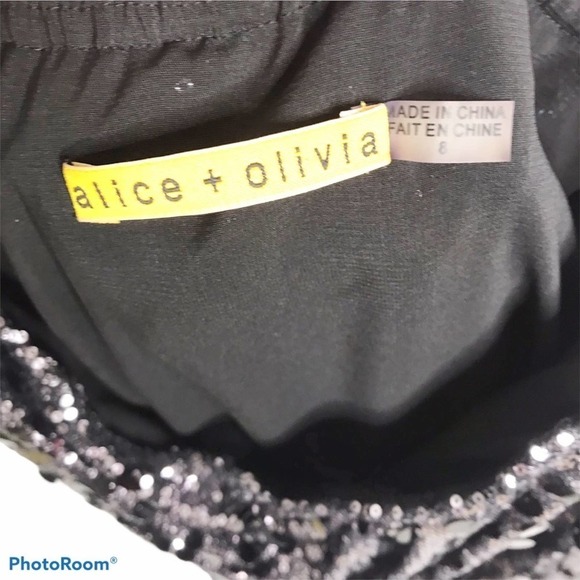 Alice + Olivia Sasha sequin strapless dress - Picture 7 of 9